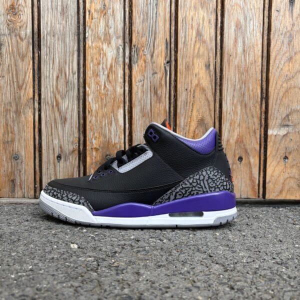 Jordan 3 court Purple Grey retro - Taille 42,5