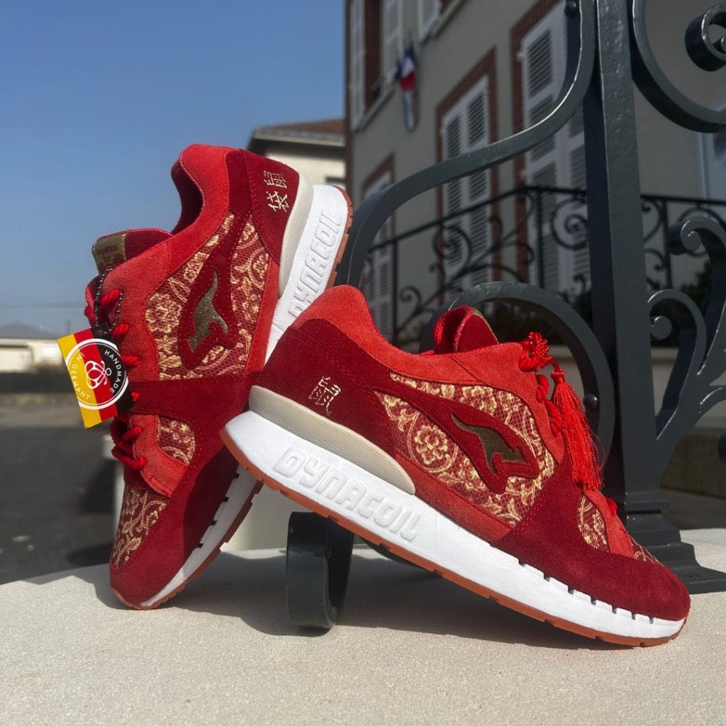 KangaROOS R1 Nouvel An Chinois 2020 rouge paire complète motif asiatique sneaker homme